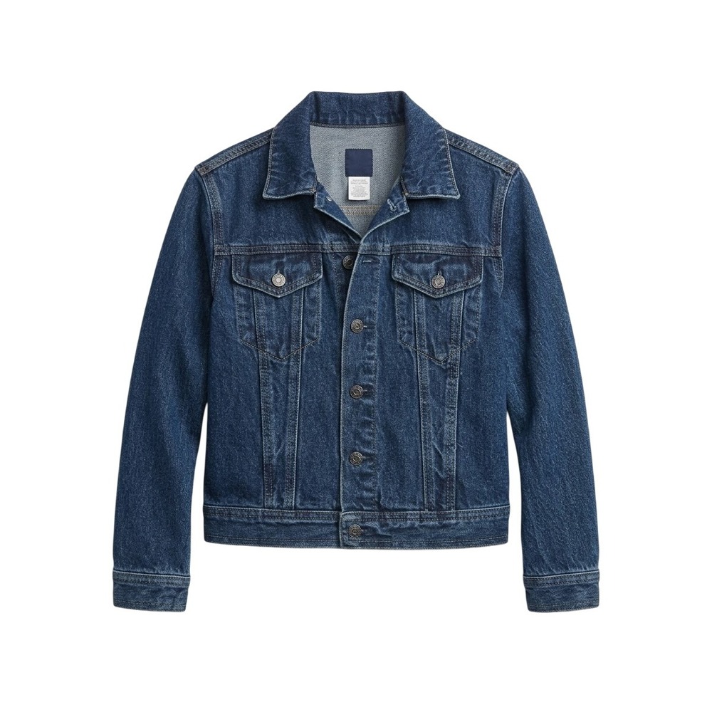 Gap Denim Jacket Kids Size M 7-8 Blue Medium Wash Trucker Cotton 186801-00